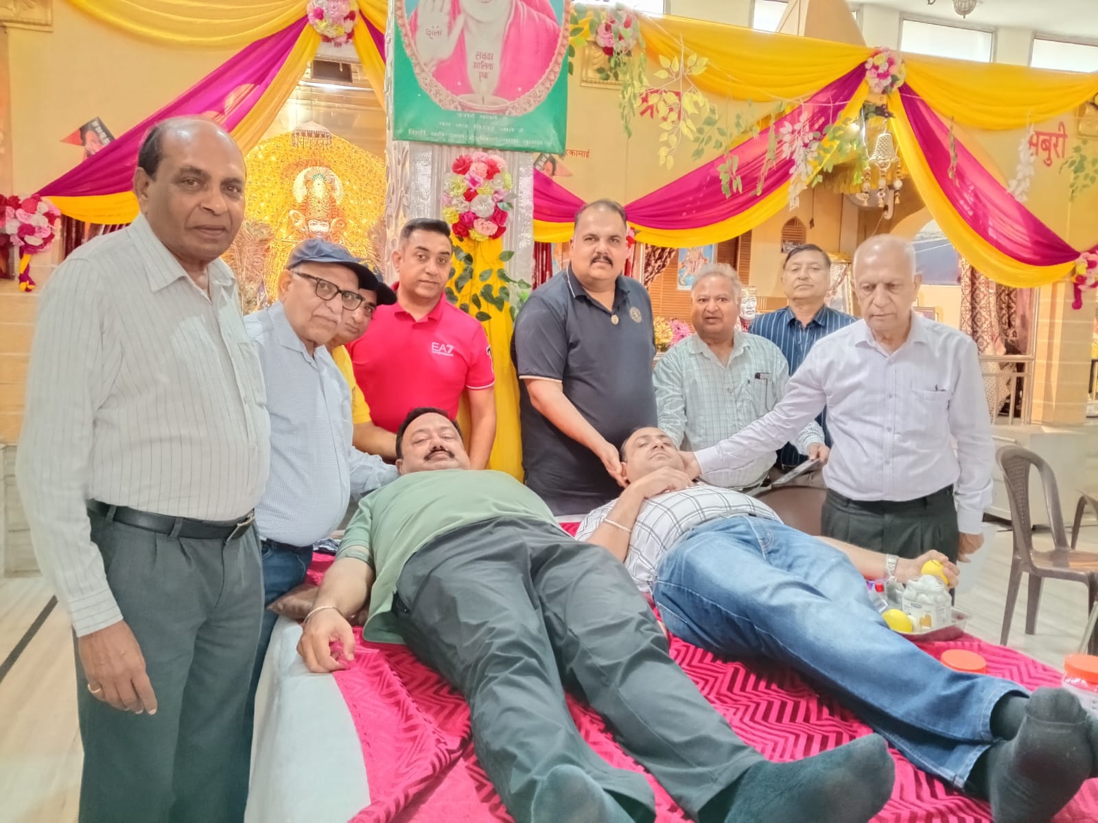 District Red Cross Society organizes blood donation camp, collects more than 50 units of blood.